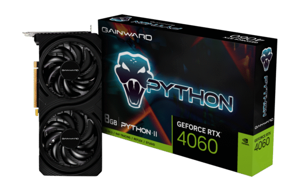 Gainward GeForce RTX 4060 Python II 8GB GDDR6 PCI-Express Graphics Card