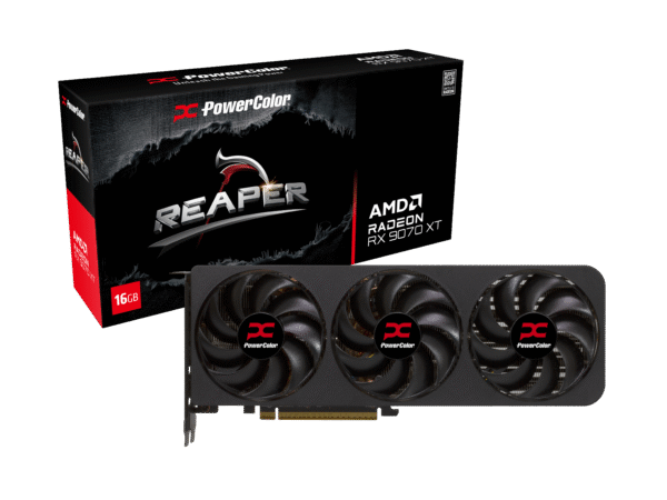 PowerColor Radeon RX 9070 XT Reaper 16GB GDDR6 PCI-Express Graphics Card
