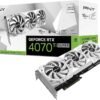 PNY GeForce RTX 4070 Ti SUPER Verto OC RGB 16GB GDDR6X PCI-Express Graphics Card - White