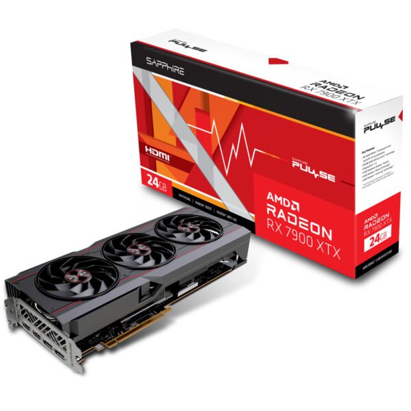 Sapphire Radeon RX 7900 XTX Pulse 24GB GDDR6 PCI-Express Graphics Card