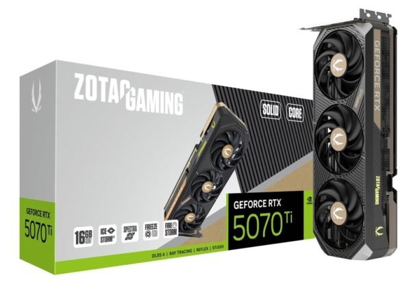 Zotac GeForce RTX 5070 Ti Solid Core 16GB GDDR7 PCI-Express Graphics Card