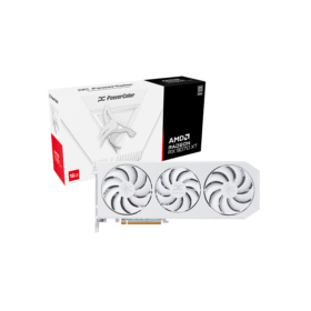 PowerColor Radeon RX 9070 XT Hellhound Spectral White 16GB GDDR6 Graphics Card