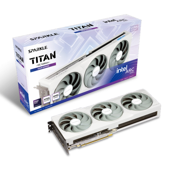 Sparkle Intel ARC B580 TITAN Luna OC 12GB GDDR6 Graphics Card