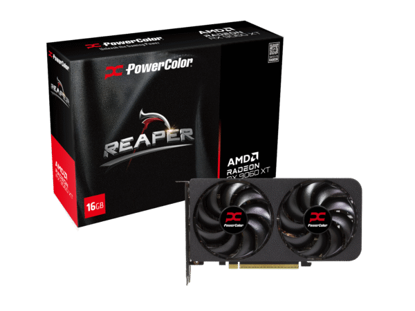 PowerColor Radeon RX 9060 XT Reaper 16GB GDDR6 PCI-Express Graphics Card