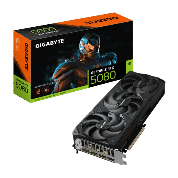 Gigabyte GeForce RTX 5080 Windforce OC SFF 16GB GDDR7 PCI-Express Graphics Card