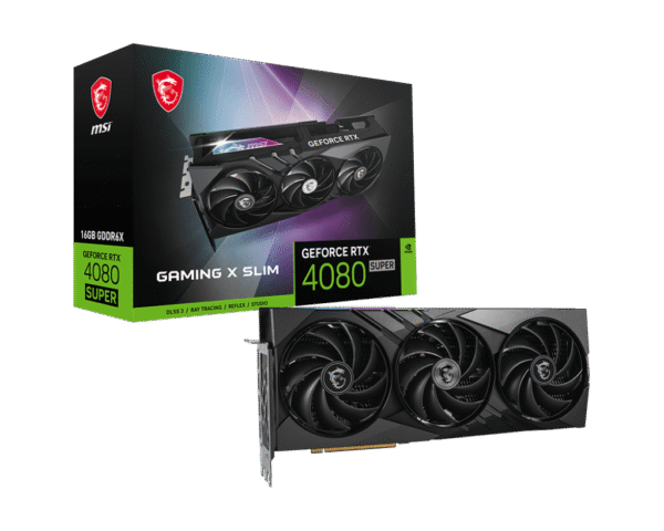 MSI GeForce RTX 4080 SUPER Gaming X Slim 16GB GDDR6X PCI-Express Graphics
