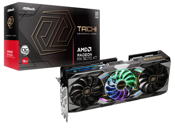 Asrock Radeon RX 9070 XT Taichi OC 16GB GDDR6 PCI-Express Graphics Card
