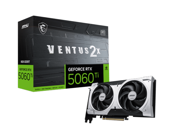 MSI GeForce RTX 5060 Ti Ventus 2x OC Plus 16GB GDDR7 PCI-Express Graphics Card