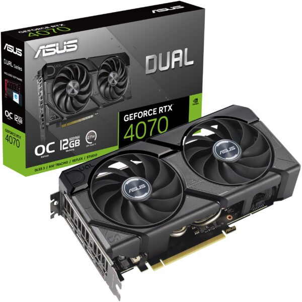 Asus GeForce RTX 4070 Dual EVO OC 12GB GDDR6X PCI-Express Graphics Card