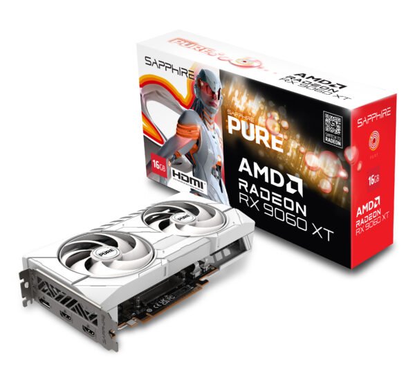 Sapphire Pure Radeon RX 9060 XT Gaming 16GB GDDR6 PCI-Express Graphics Card