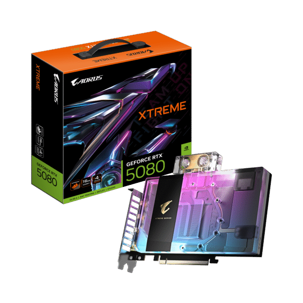 Gigabyte GeForce RTX 5080 Aorus Xtreme Waterforce WB 16GB GDDR7 PCI-Express Graphics Card