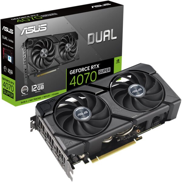 Asus GeForce RTX 4070 SUPER Dual EVO 12GB GDDR6X PCI-Express Graphics Card