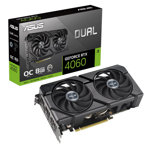 Asus GeForce RTX 4060 Dual EVO OC 8GB GDDR6 PCI-Express Graphics Card