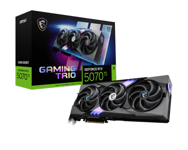 MSI GeForce RTX 5070 Ti Gaming Trio OC 16GB GDDR7 PCI-Express Graphics Card