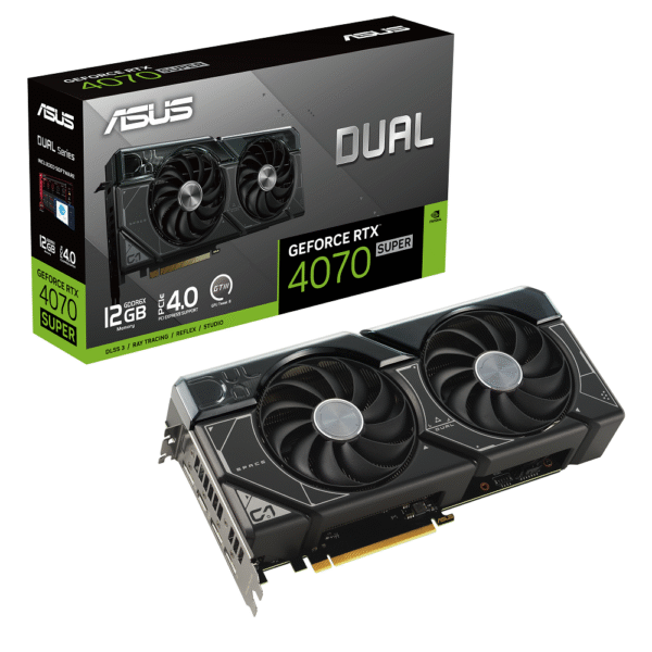 Asus GeForce RTX 4070 SUPER Dual 12GB GDDR6X PCI-Express Graphics Card