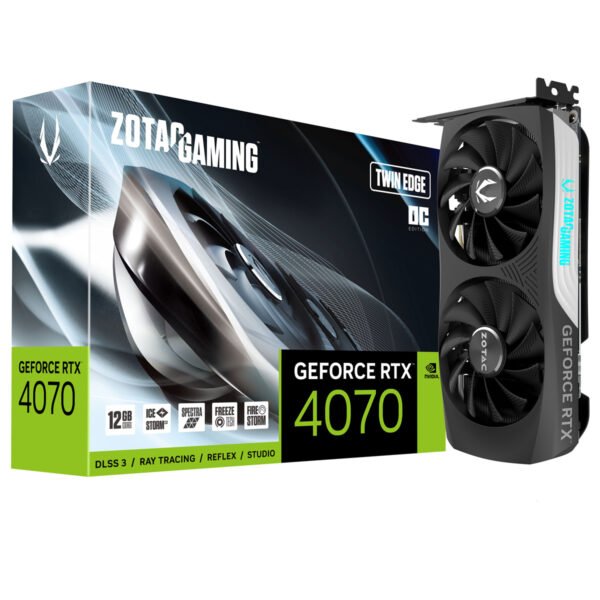 Zotac GeForce RTX 4070 Twin Edge OC 12GB GDDR6X PCI-Express Graphics Card