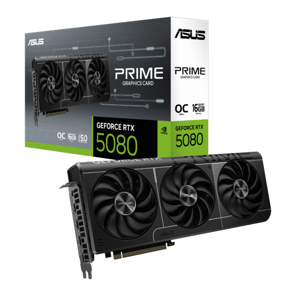Asus GeForce RTX 5080 Prime OC 16GB GDDR7 PCI-Express Graphics Card