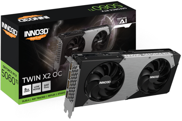 Inno3D GeForce RTX 5060 Ti Twin X2 OC 8GB GDDR7 PCI-Express Graphics Card