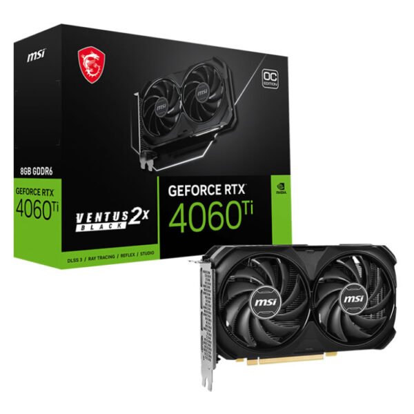 MSI GeForce RTX 4060Ti Dual OC 8GB GDDR6 PCI-Express Graphics Card