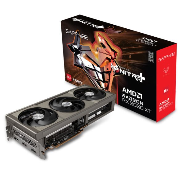 Sapphire Nitro+ Radeon RX 9060 XT Gaming 16GB GDDR6 PCI-Express Graphics Card