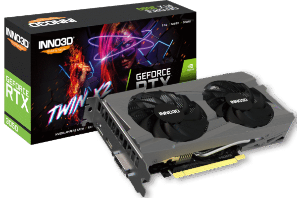 Inno3D GeForce RTX 3050 Twin X2 8GB GDDR6 PCI-Express Graphics Card