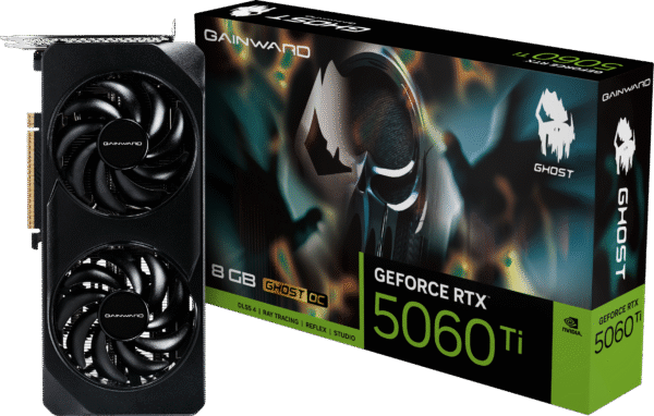 Gainward GeForce RTX 5060 Ti Ghost OC 8GB GDDR7 PCI-Express Graphics Card