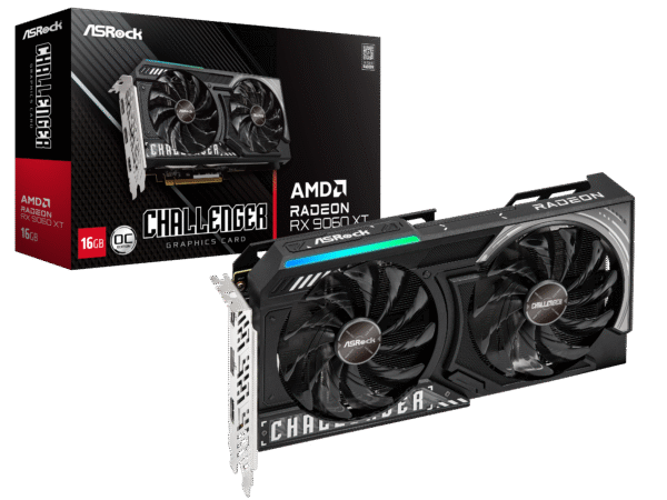 Asrock Radeon RX 9060 XT Challenger OC 16GB GDDR6 PCI-Express Graphics Card