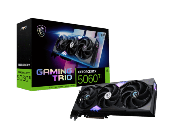 MSI GeForce RTX 5060 Ti Gaming Trio OC 16GB GDDR7 PCI-Express Graphics Card
