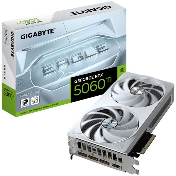 Gigabyte GeForce RTX 5060 Ti Eagle OC Ice 16GB GDDR7 PCI-Express Graphics Card