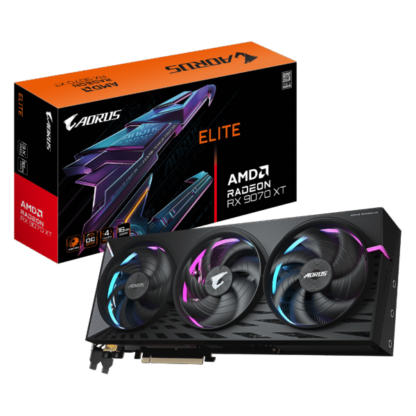 Gigabyte Aorus Radeon RX 9070 XT Elite 16GB GDDR6 PCI-Express Graphics Card
