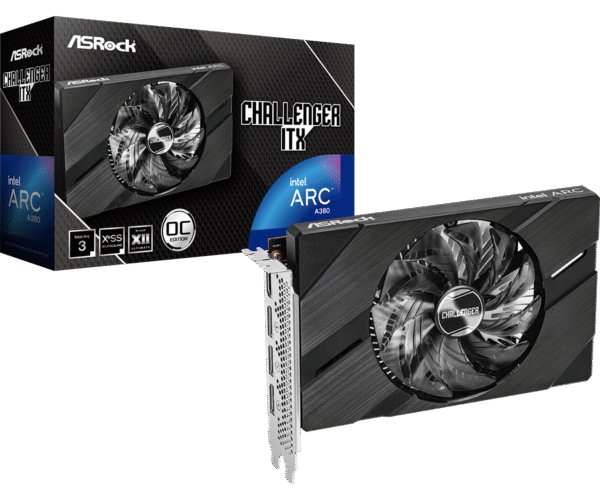 Intel ARC A380 Challenger ITX OC 6GB GDDR6 PCI-Express Graphics Card