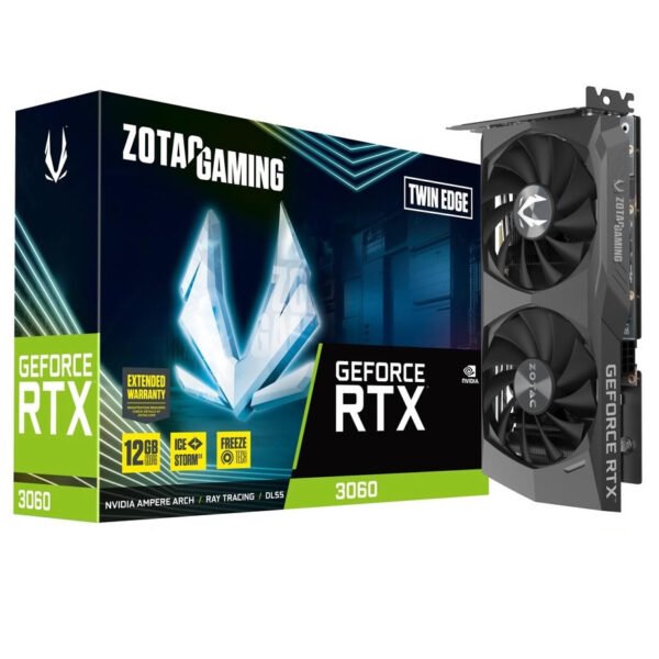 Zotac GeForce RTX 3060 Twin Edge LHR 12GB GDDR6 PCI-Express Graphics Card