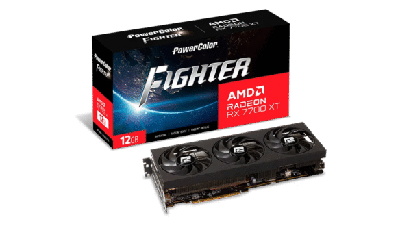 Powercolor Radeon RX 7700 XT Fighter 12GB GDDR6 PCI-Express Graphics Card