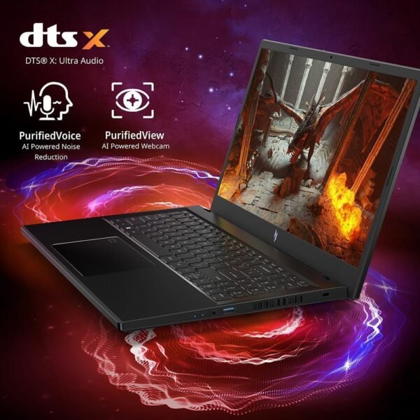 acer Nitro V 15 Gaming Laptop 15.6" FHD IPS 144Hz Display, Intel i9-13900H, 64GB RAM DDR5, 2TB SSD, GeForce RTX 4060,Wi-Fi 6, Backlit Keyboard, Windows 11 Pro - Image 6