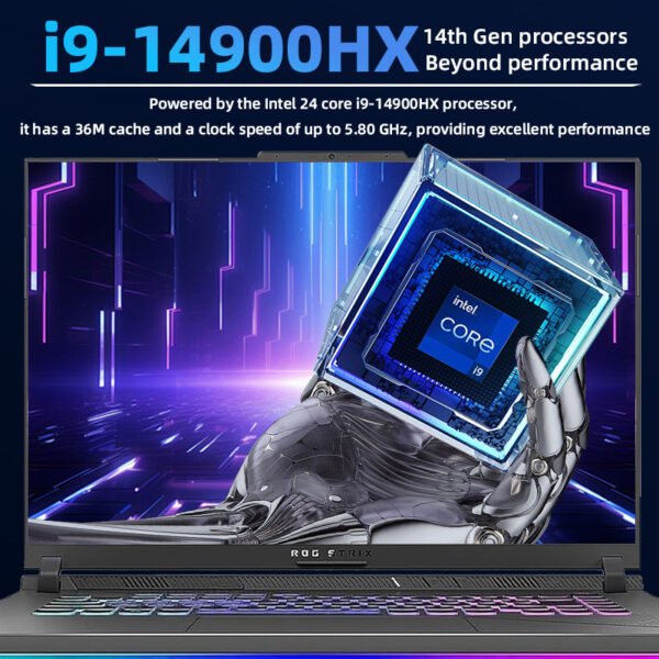 ASUS Newest ROG Strix Gaming Laptop, 18" WQXGA 2560 x 1600 Display, Intel i9-14900HX, NVIDIA GeForce RTX 4060, 64GB DDR5, 4TB SSD, RGB Backlit Keyboard, Windows 11 Pro - Image 5