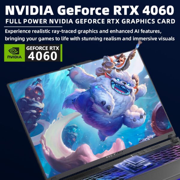 ASUS Newest ROG Strix Gaming Laptop, 18" WQXGA 2560 x 1600 Display, Intel i9-14900HX, NVIDIA GeForce RTX 4060, 64GB DDR5, 4TB SSD, RGB Backlit Keyboard, Windows 11 Pro - Image 2