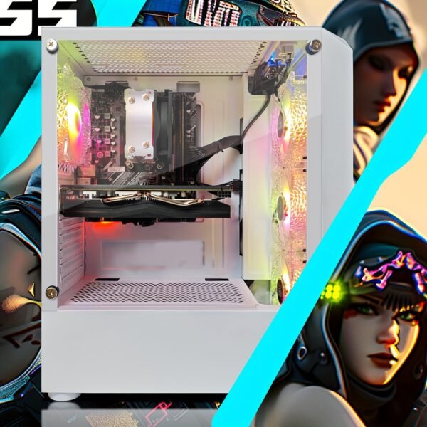 STGAubron Gaming Desktop PC, Athlon 3000G 3.5G, Radeon RX 580 8G GDDR5, 16G DDR4 RAM, 1T SSD, 600M WiFi, Wireless, RGB Fan x 4, RGB Keyboard and Mouse Pad, 11h Gen Opearting System - Image 6