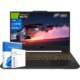 ASUS TUF 15.6 Gaming Laptop, 15.6" FHD 144Hz Display, Intel i7-13620H (Beats i9-12900), NVIDIA GeForce RTX 4070, 32GB DDR5 RAM, 1TB SSD, Backlit, Microsoft Office Lifetime License & Windows 11 Pro