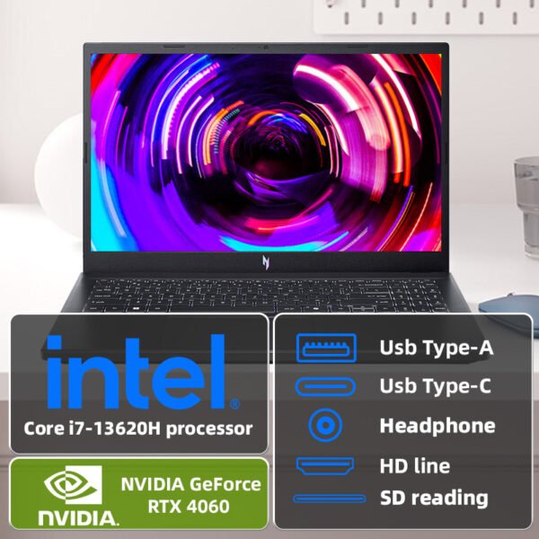 Acer Newest Nitro V Gaming Laptop, 15.6" 144Hz FHD Display, 13th Gen Intel Core i7-13620H, GeForce RTX 4060, 64GB DDR5, 2TB SSD, Backlit keyboard, Wi-Fi 6, Windows 11 Home - Image 5