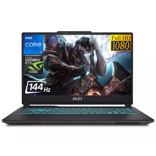 MSI Cyborg Gaming Laptop, 15.6" FHD 144Hz Display, Intel Core i7-13620H (10 Cores), NVIDIA GeForce RTX 4050, 16GB DDR5 RAM, 1TB SSD, Wi-Fi 6, Backlit Keyboard, Windows 11 Pro