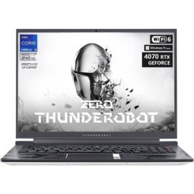 Thunderobot Zero 16 Gaming Laptop | 16" QHD+ 16:10 240Hz 2.5K Display | 14th Gen Intel Core i9-14900HX | GeForce RTX 4070 | 32GB DDR5 | 2TB SSD | RGB Backlit Keyboard | Wi-Fi 6 | Win 11 Home | White