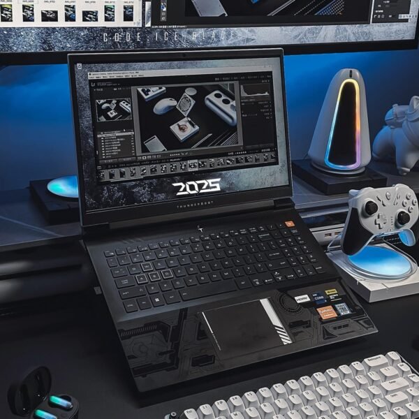 Thunderobot Zero 16 Gaming Laptop | 16" QHD+ 16:10 240Hz 2.5K Display | 14th Gen Intel Core i9-14900HX | GeForce RTX 4070 | 32GB DDR5 | 2TB SSD | RGB Backlit Keyboard | Wi-Fi 6 | Win 11 Home | White - Image 7