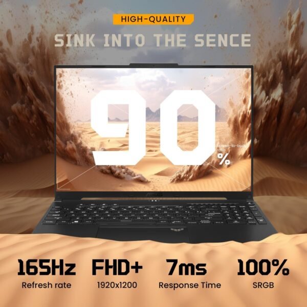 ASUS TUF FA617 (Advantage Edition) AI Gaming Laptop, 16" IPS WUXGA 165Hz, AMD Ryzen 7 7435HS (>i7 1355U), RX 7600S (>RTX 4060), 64GB DDR5 RAM, 1TB SSD, Backlit KB, HDTV, Wi-Fi 6, Windows 11 Home, Black - Image 4