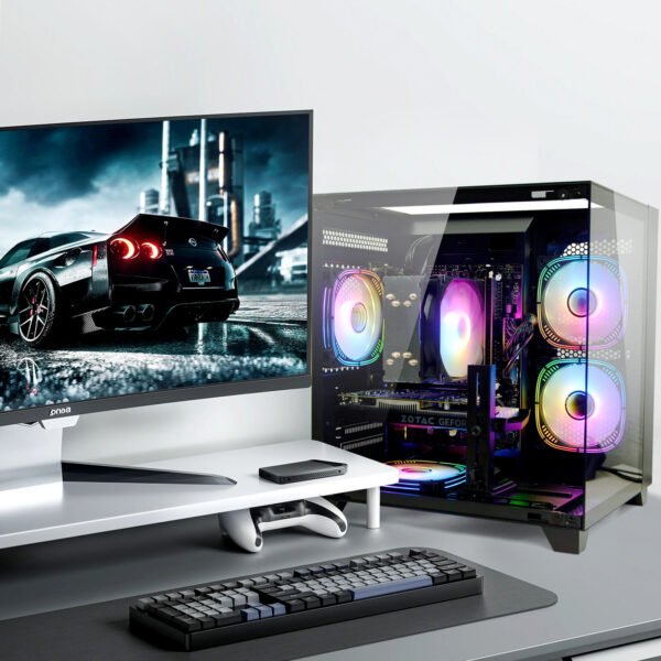 LXZ Gaming PC Desktop computer, I5-12400F, 2.5GHz, GeForce RTX 3050 6GB, 16GB DDR4 RAM, 1TB NVME SSD, for Gaming and Work, Black - Image 6