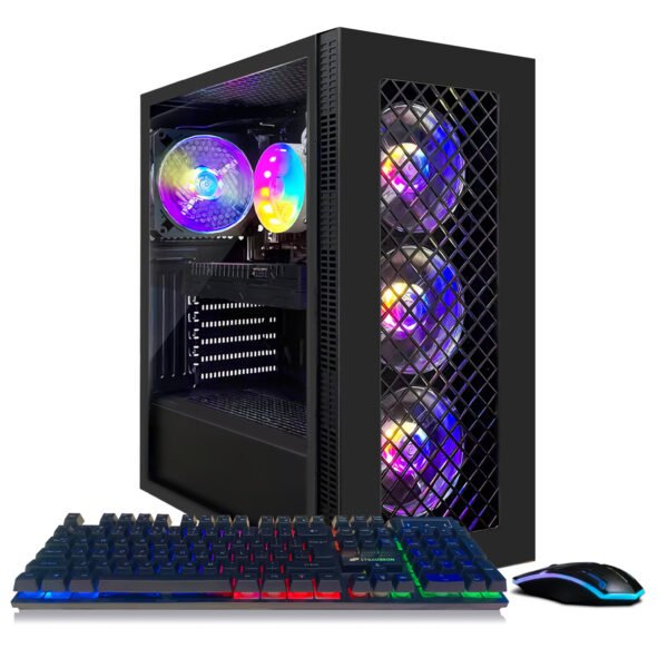 STGAubron Gaming PC Computer Desktop, Radeon RX 5700 8G, Core I7 8th up to 4.10 GHz, 16G DDR4, 512G SSD, 600M WiFi, RGB Fan x4, Windows 11 Home - Image 2