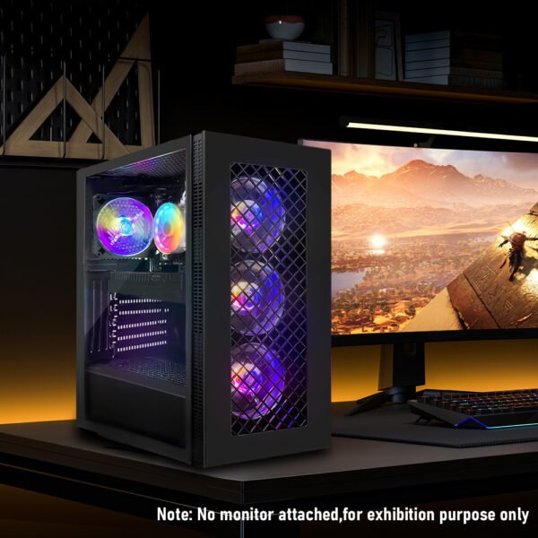 STGAubron Gaming PC Computer Desktop, Radeon RX 5700 8G, Core I7 8th up to 4.10 GHz, 16G DDR4, 512G SSD, 600M WiFi, RGB Fan x4, Windows 11 Home - Image 5