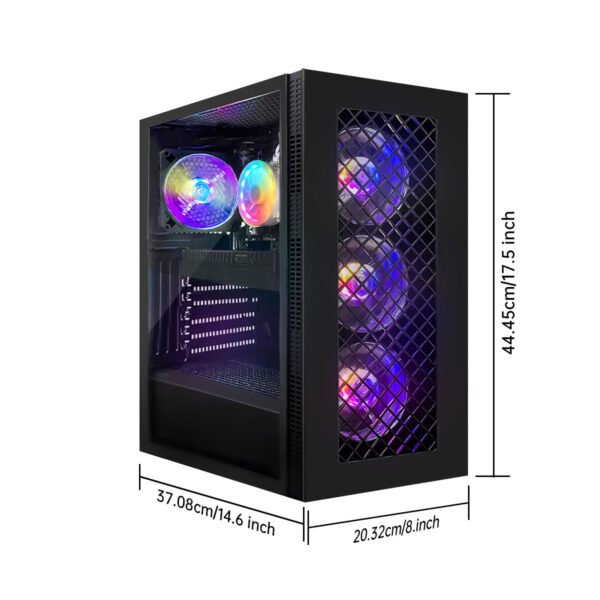 STGAubron Gaming PC Computer Desktop, Radeon RX 5700 8G, Core I7 8th up to 4.10 GHz, 16G DDR4, 512G SSD, 600M WiFi, RGB Fan x4, Windows 11 Home - Image 4