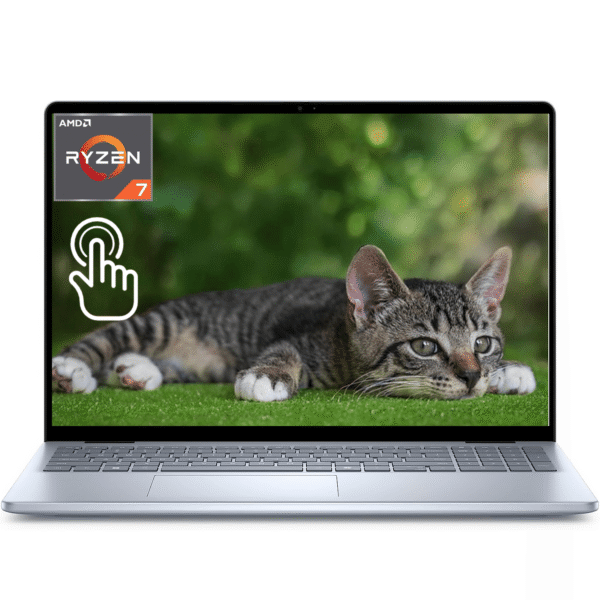 Dell Inspiron 16 Business Laptop, 16" FHD+ Display, AMD Ryzen 7-8840U (8-Core), 64GB DDR5 RAM, 2TB SSD, FHD Webcam, Backlit Keyboard, Wi-Fi 6E, Fingerprint Reader, Windows 11 Home, Ice Blue
