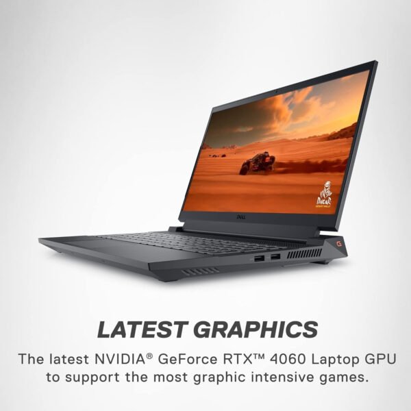 Dell G15 5530 G-Series Gaming Laptop - 15.6" FHD 165Hz 3ms Display, 13th Gen Intel Core i7-13650HX, 64GB DDR5 RAM, 2TB SSD, NVIDIA GeForce RTX 4060, Backlit Keyboard, Windows 11 Home, Dark Shadow Gray - Image 5