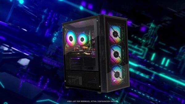 STGAubron-Gaming PC Computer Desktop-RX 550 4GB-Intel i7 Xeon E5 2.8GHz-16GB RAM-512GB SSD WiFi Wirless-5.0, W10H64, RGB Fanx4, RGB Keyboard & Mouse & Mouse Pad-Gaming Computer Tower-for Gamer, Streaming - Image 6